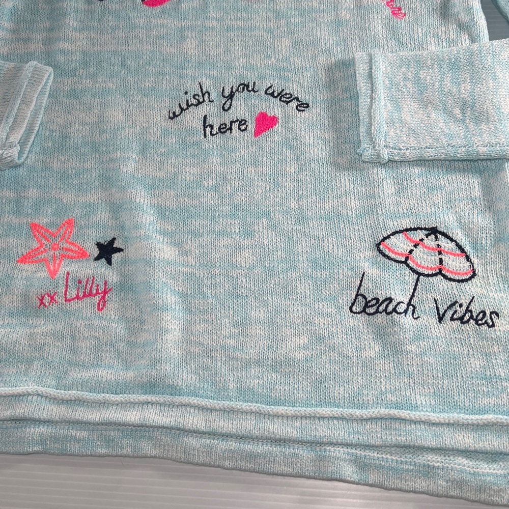 Lilly Pulitzer Danette Embroidered Beach Sweater Size Medium/NWT - Picture 9 of 13